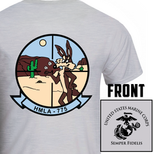 Load image into Gallery viewer, Marine Light Helicopter Attack Squadron 775 USMC Unit T-Shirt, HMLA-775 USMC Unit Logo, USMC gift ideas for men, Marine Corp gifts men or women
