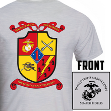 Load image into Gallery viewer, 5th Bn 11th Marines USMC Unit T-Shirt, 5/11 USMC Unit Logo, USMC gift ideas for men, Marine Corp gifts men or women Fifth Battalion Eleventh Marines
