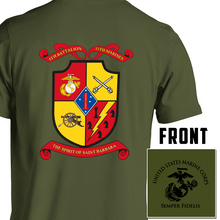 Load image into Gallery viewer, 5th Bn 11th Marines USMC Unit T-Shirt, 5/11 USMC Unit Logo, USMC gift ideas for men, Marine Corp gifts men or women Fifth Battalion Eleventh Marines
