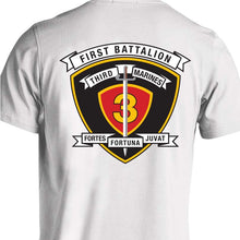 Load image into Gallery viewer, 1st Bn 3rd Marines USMC Unit T-Shirt, 1st Bn 3rd Marines logo, USMC gift ideas for men, Marine Corp gifts men or women 1st Bn 3rd Marines
