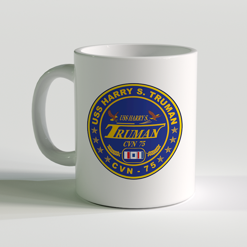 USS Harry S. Truman Coffee Mug. CVN-75, USN CVN-75