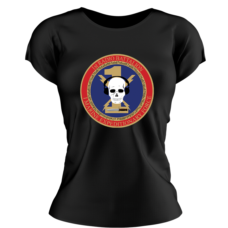 1st Radio battalion unit t-shirt, 1st Radio Bn, USMC 1st Radio Bn Unit T-Shirt