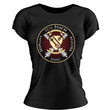 Load image into Gallery viewer, 5th Bn 14th Marines USMC Unit ladie&#39;s T-Shirt, 5th Bn 14th Marines logo, USMC gift ideas for women, Marine Corp gifts for women
